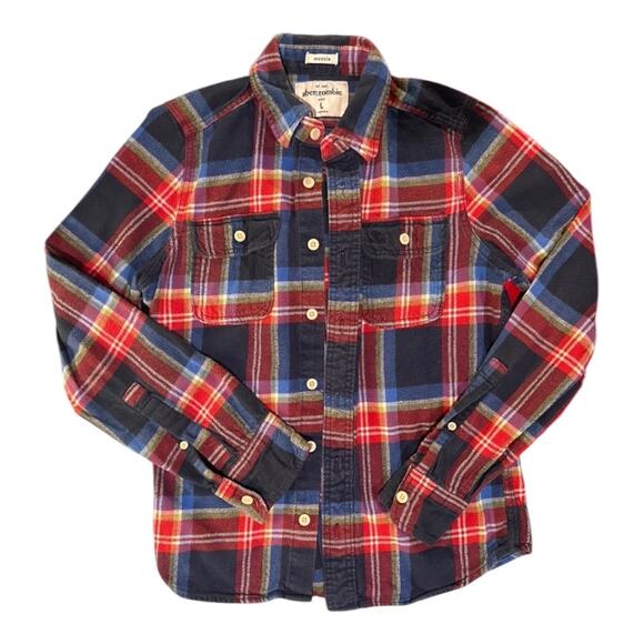 Abercrombie Kids Long-Sleeve Shirts and Flannel Bundle - Boys Size L - Picture 3 of 9
